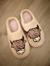 Load image into Gallery viewer, Highland Cow Slippers