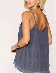 Pleated Cami Top