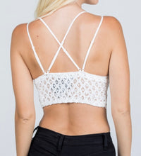 Load image into Gallery viewer, White Lace Bralette