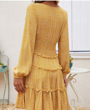 Load image into Gallery viewer, Ruffled Love Long Sleeve Dress