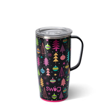 Load image into Gallery viewer, Merry and Bright Travel Mug 22 oz