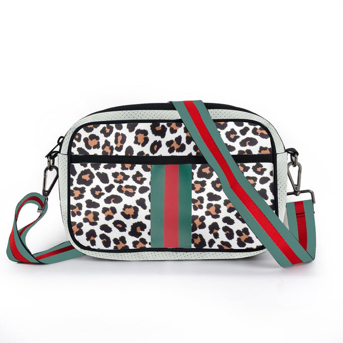 Leopard Neoprene Crossbody Bag