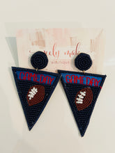 Load image into Gallery viewer, Game Day Pennant Bead Earrings