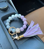 Load image into Gallery viewer, Silicone Tassel Keyrings
